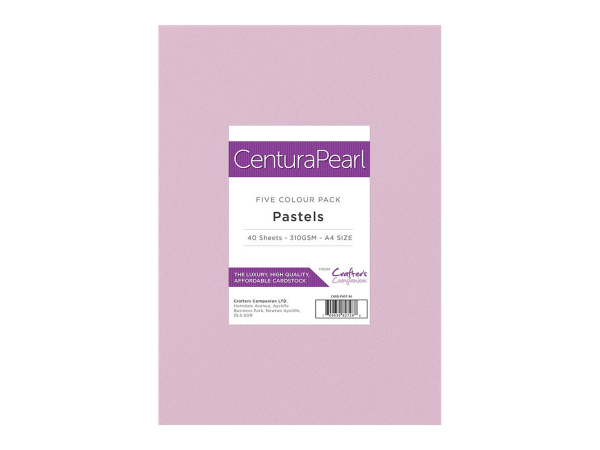 Crafter s Companion Centura Pearl Printable Card Pack - A4 Pastels Discount