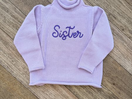 A Soft Idea Roll Neck Sweater in Lavender with Sister Online Hot Sale