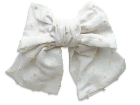 Eva s House Swiss Dot Cotton Sailor Bow-Multiple Colors! Hot on Sale