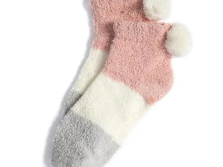 Shiraleah Alma Home Socks in Pink Hot on Sale