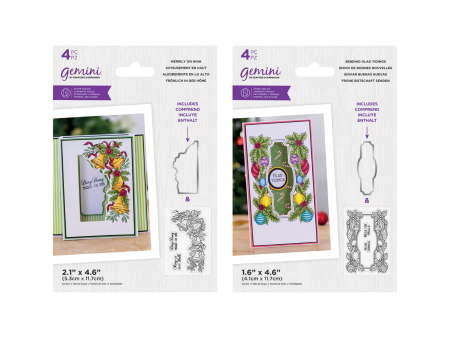 Gemini Christmas Floral Frames Duo Hot on Sale