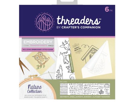 Threaders Embroidery Transfer Sheets - Nature  Folded Online Sale