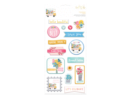 Sentiment Stickers Rainbow Blooms - Violet Studios Online Hot Sale