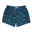 Pink Chicken Men s Swim Trunks in Navy Palms Hot on Sale