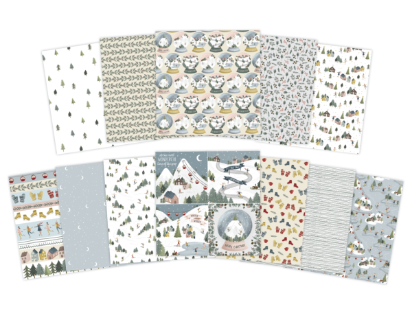 12x12  Paper Pack - Ski Lodge - Violet Studios For Sale