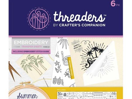 Threaders Embroidery Transfer Sheets - Summer Folded Fashion