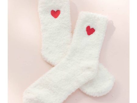 Space 46 Adult Valentine s Embroidery Heart Socks For Cheap