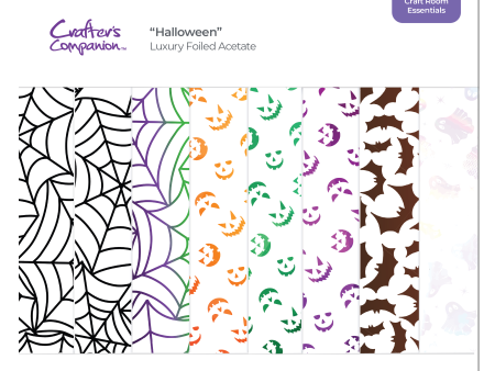 Crafters Companion - Luxury Foiled Acetate Pack - Halloween Discount