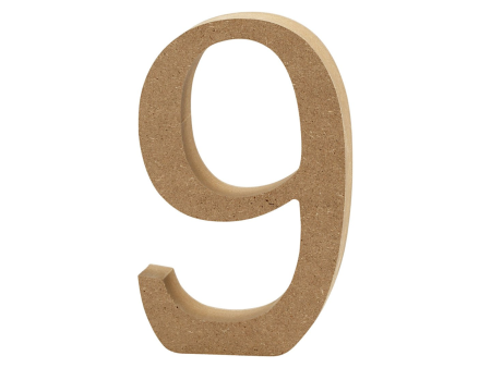 Creativ Wooden Number - 9 Sale