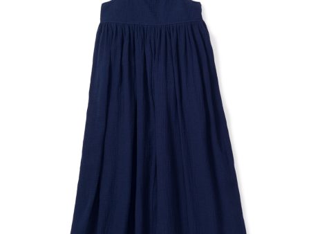 Petite Plume Navy Gauze Serene Sundress Online Sale