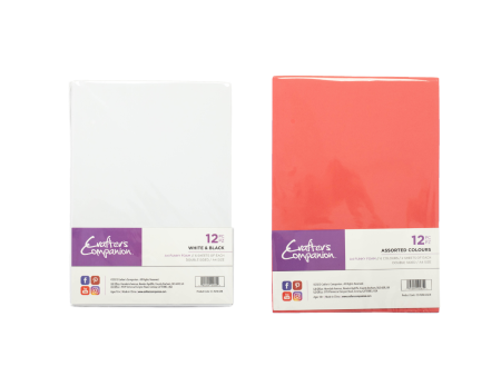 Crafter s Companion A4 Funky Foam Assorted Colours & White & Black Duo Online Sale