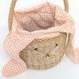 Meri Meri Gingham Bunny Straw Bag Online Hot Sale