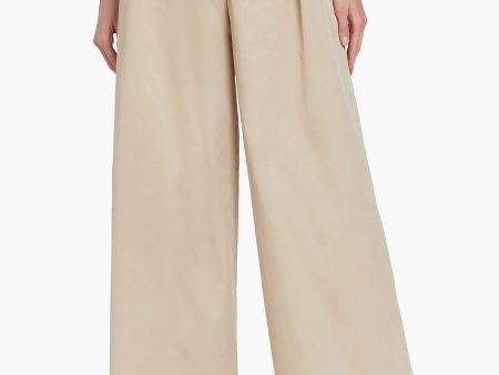 Amanda Uprichard Damaris Pants in Khaki For Cheap