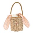 Meri Meri Gingham Bunny Straw Bag Online Hot Sale