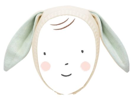 Meri Meri Mint Bunny Baby Bonnet on Sale