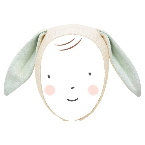 Meri Meri Mint Bunny Baby Bonnet on Sale