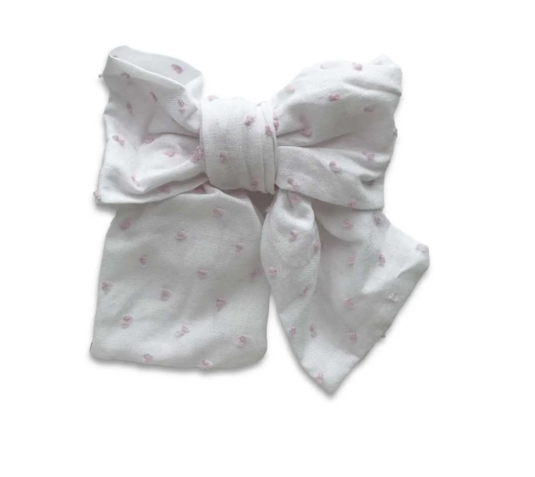 Eva s House Swiss Dot Cotton Sailor Bow-Multiple Colors! Hot on Sale