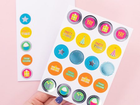 Violet Studios Mini Stickers - Party - 100pcs Online Hot Sale