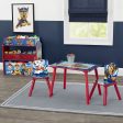 Nick Jr. PAW Patrol 4-Piece Playroom Solution  – Set Includes Table and 2 Chairs and 6-Bin Toy Organizer Hot on Sale