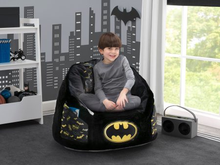 Batman Cozee Fluffy Chair, Kid Size (For Kids Up To 10 Years Old) on Sale