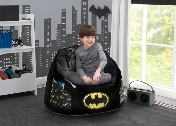 Batman Cozee Fluffy Chair, Kid Size (For Kids Up To 10 Years Old) on Sale