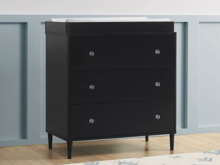 Bowie 3 Drawer Dresser with Changing Top and Interlocking Drawers Supply