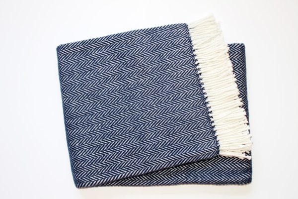 A Soft Idea Plush Herringbone Throw Blanket - Multiple Colors! For Discount