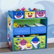 Baby Shark Design & Store 6 Bin Toy Storage Organizer Sale