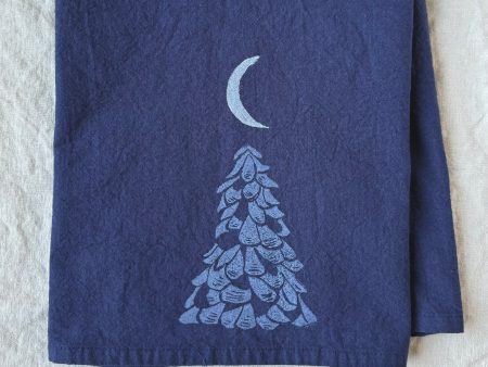 New: Deep blue coastal tea towels on Sale