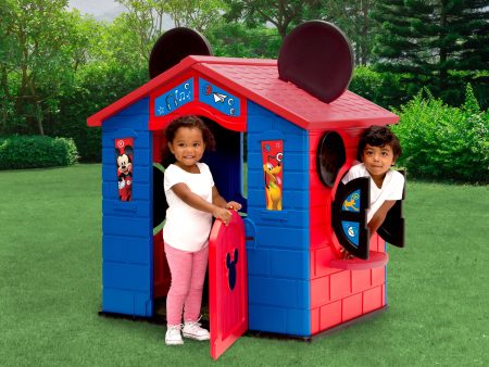 Mickey Mouse Plastic Indoor Outdoor Playhouse with Easy Assembly For Sale