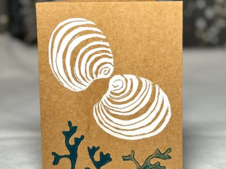 Shell and Seaweed notecard on Sale