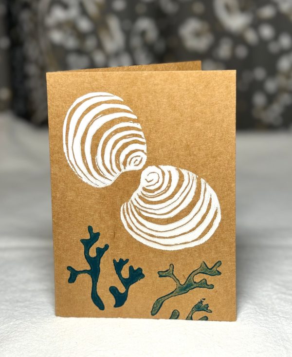 Shell and Seaweed notecard on Sale