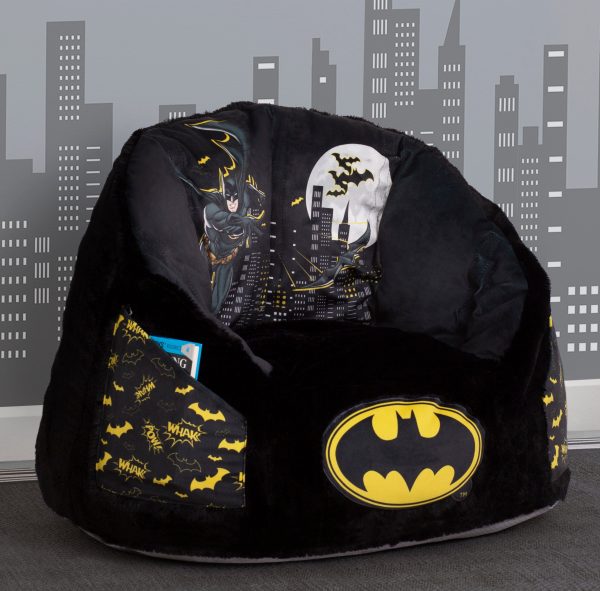 Batman Cozee Fluffy Chair, Kid Size (For Kids Up To 10 Years Old) on Sale