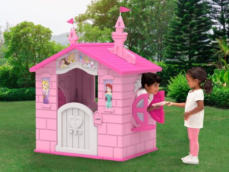 Disney Princess Plastic Indoor Outdoor Playhouse with Easy Assembly by Delta Children Online now