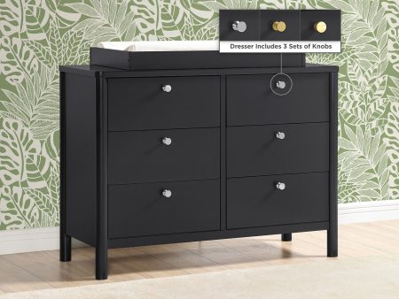 Brooks 6 Drawer Dresser with Interlocking Drawers For Cheap