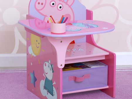 Peppa Pig Chair Desk with Storage Bin For Cheap