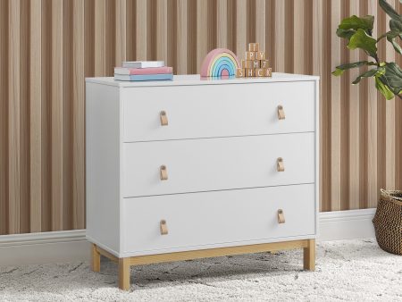 babyGap Legacy 3 Drawer Dresser with Leather Pulls and Interlocking Drawers For Discount