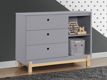 Poppy 3 Drawer Dresser with Cubbies For Discount