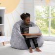 Cozee Fluffy Chair and Bamboo Lap Desk Set Supply