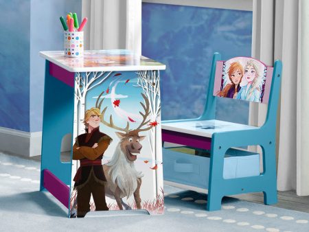 Frozen II Kids Wood Desk and Chair Set Discount