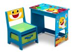 Baby Shark Wood Art Desk and Chair Set Cheap