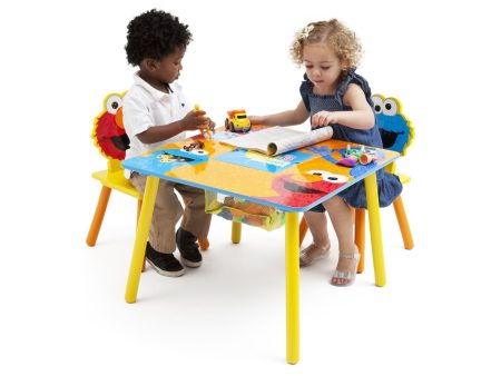 Sesame Street Table and Chair Set with Storage Online Hot Sale