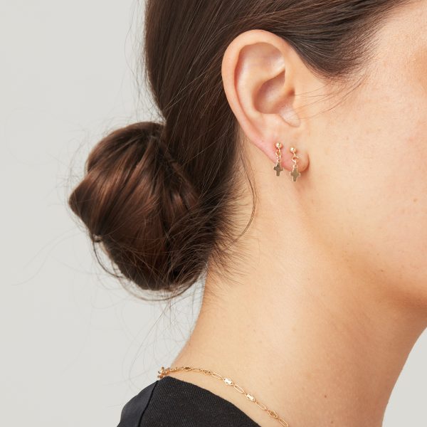 The Mini Stud Cross earrings Online now