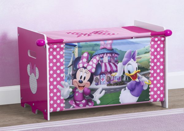 Minnie Mouse Toy Box with Retractable Fabric Top Cheap