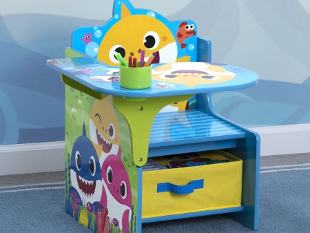 Baby Shark Chair Desk with Storage Bin Online now