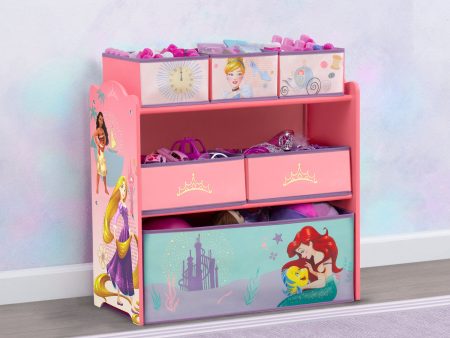 Princess 6 Bin Design and Store Toy Organizer Sale