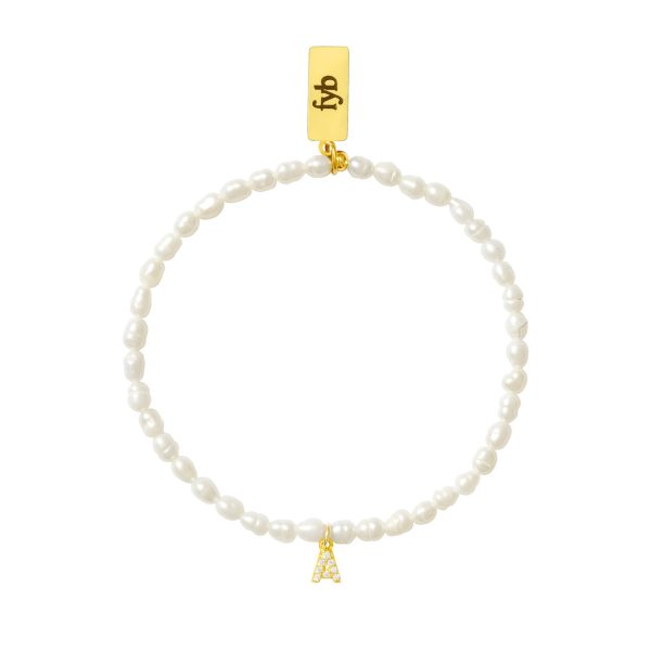 FYB Children s Pearl Identity Bracelet - Multiple Letters! For Cheap