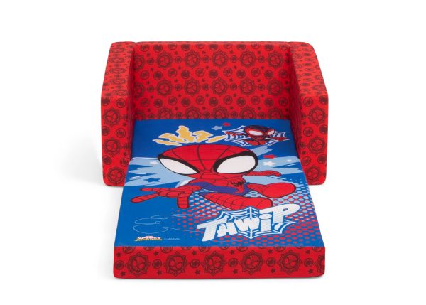 Marvel Spidey and His Amazing Friends Cozee Flip-Out Chair - 2-in-1 Convertible Chair to Lounger for Kids Online Hot Sale