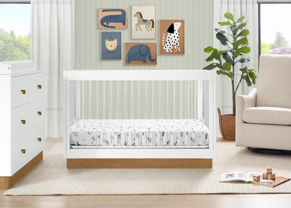 James Acrylic 4-in-1 Convertible Crib Online now