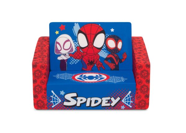 Marvel Spidey and His Amazing Friends Cozee Flip-Out Chair - 2-in-1 Convertible Chair to Lounger for Kids Online Hot Sale